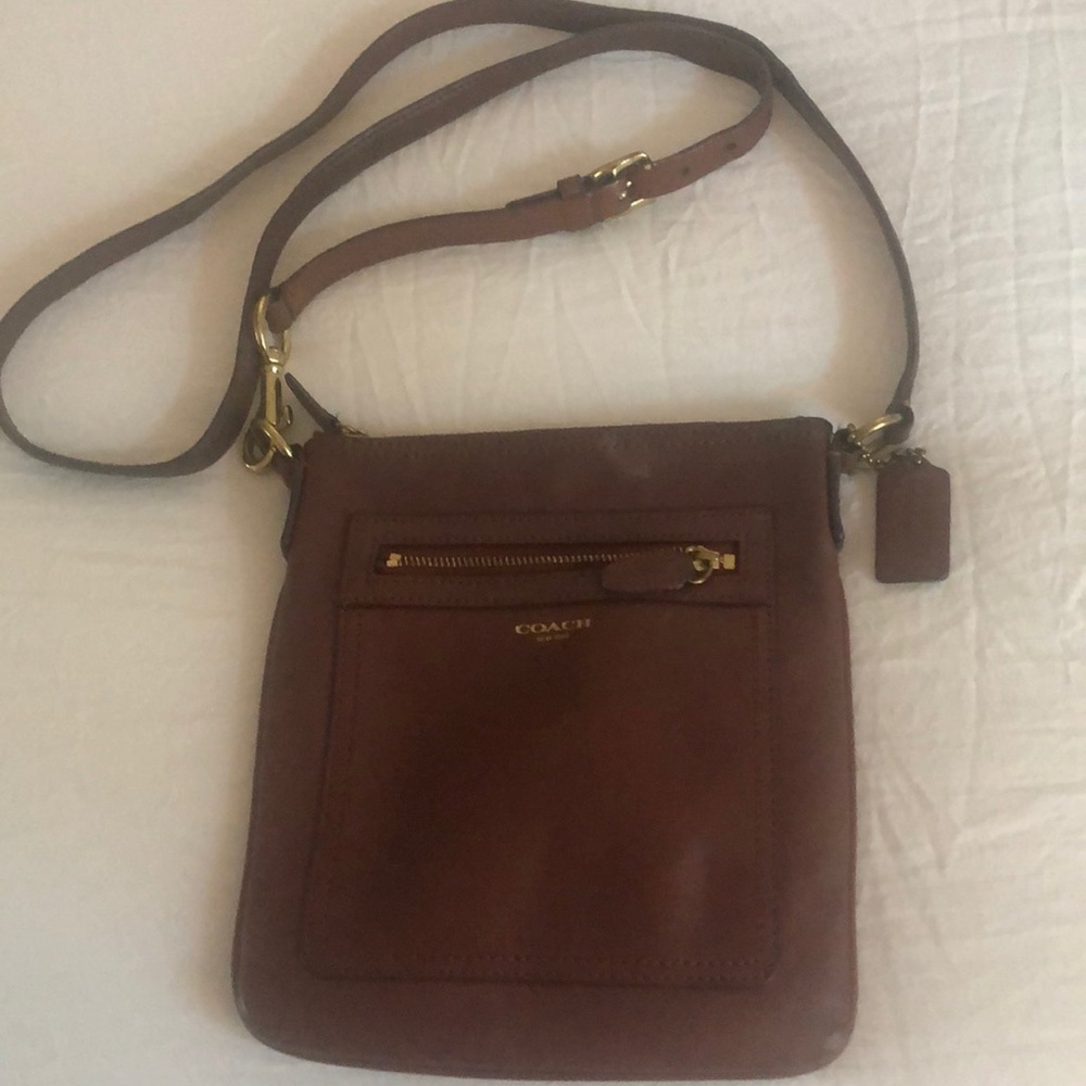 Brown cross body bag